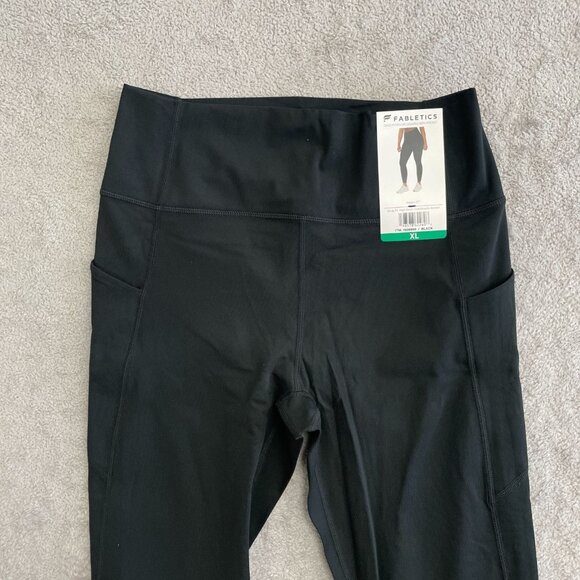 NEW Fabletics Women's XL Oasis PureLuxe Legging Pocket Black High Waist Snug Fit - Picture 9 of 11